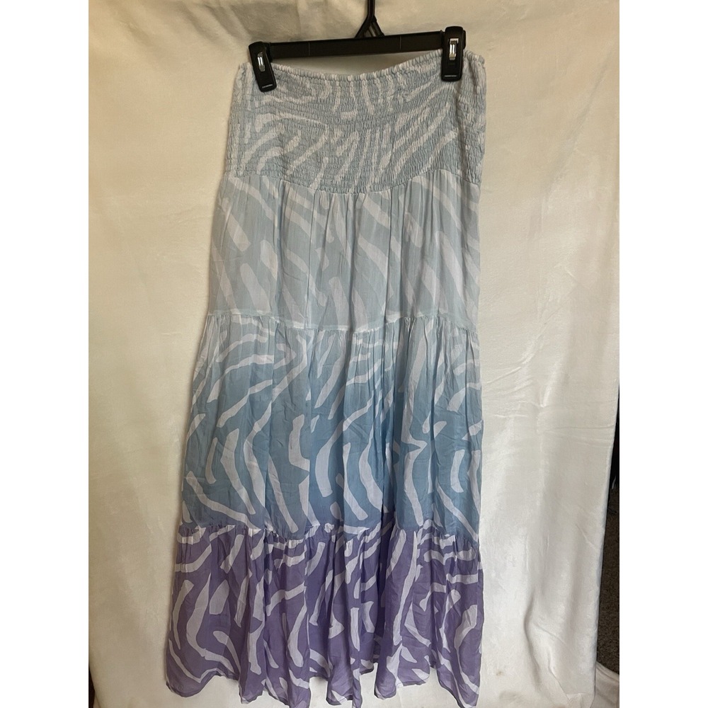Oliphant Smocked‎ Maxi Tube Top Dress small